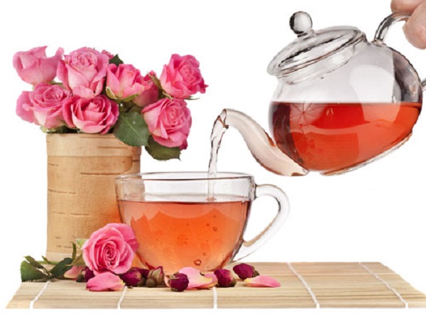 Sử dụng hoa hồng pha trà rất thơm và ngon